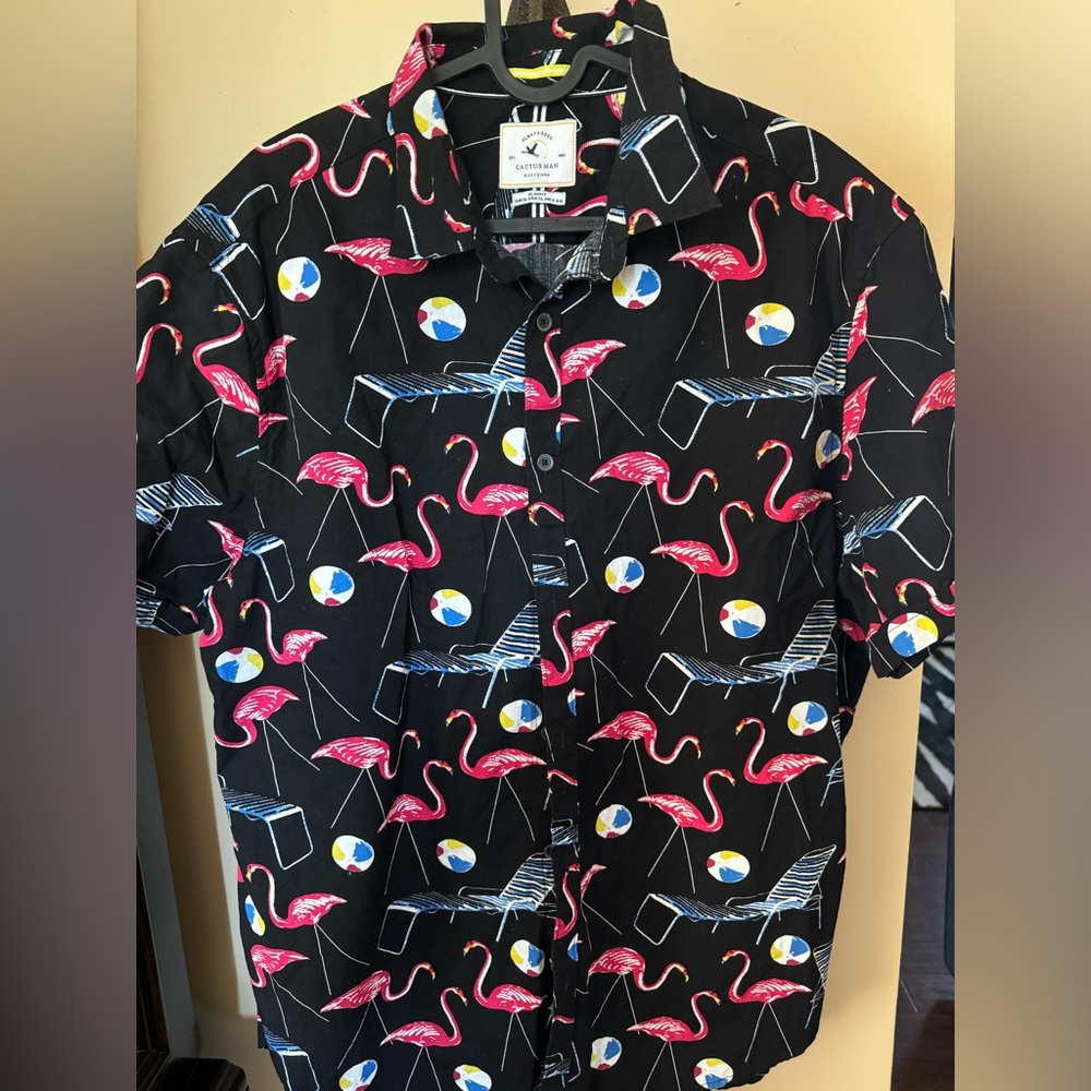 Cactus Man button-down shirt